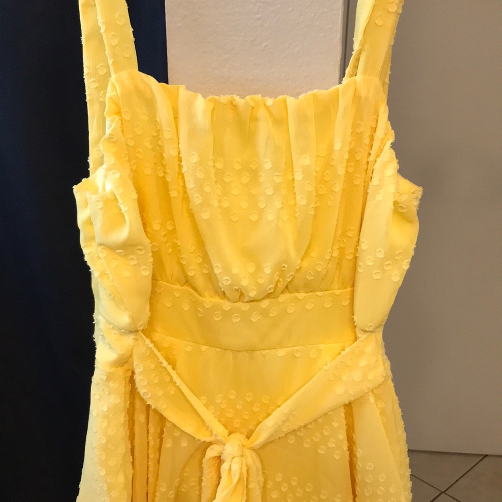 Yellow Sleeveless Dress - Picture 2 of 4